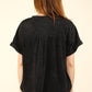 VERY J Nochted Short Sleeve Washed T-Shirt