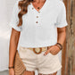 Ivy Lane Eyelet V-Neck Short Sleeve Top