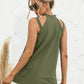 Cutout Mock Neck Tank