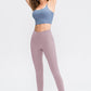 Wide Waistband Slim Fit Long Sports Pants