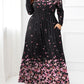 Plus Size Round Neck Maxi Dress with Pockets