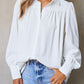 Gathered Detail Puff Sleeve Shirt