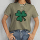 Lucky Clover Round Neck T-Shirt