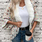 Fringe Fuzzy Open Front Poncho