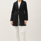 Be Cool Single Button Long Sleeve Coat with Pockets