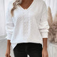 V-Neck Long Sleeve Sweatshirt