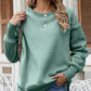 Dropped Shoulder Slit Sweatshirt