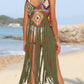 Fringe Spaghetti Strap Cover-Up