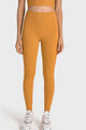 High-Rise Wide Waistband Yoga Leggings Yellow