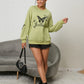 Butterfly Graphic Drop Shoulder Sweatshirt