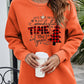 Christmas Tree Graphic Drop Shoulder Sweatshirt