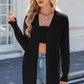 Open Front Long Sleeve Cardigan