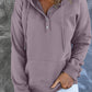 Dropped Shoulder Long Sleeve Hoodie with Pocket