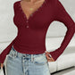 Devine V-Neck Long Sleeve T-Shirt