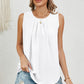 Ruched Round Neck Tank