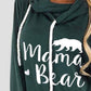 Drawstring Letter Graphic Long Sleeve Hoodie