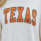 TEXAS Round Neck Dropped Shoulder Sweatshirt