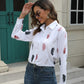 Printed Collared Neck Buttoned Shirt