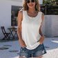 Ivy Lane Half-Zip Round Neck Tank