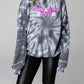 WEEKEND LOVER Graphic Tie-Dye Sweatshirt