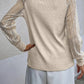 Round Neck Raglan Sleeve Knit Top