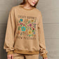 Simply Love Full Size CREATE HAPPINESS  GROW POSITIVITY Graphic Sweatshirt