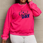 Simply Love Full Size Drop Shoulder Graphic Sweatshirt