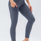 Breathable Wide Waistband Active Leggings with Pockets