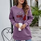 Christmas Tree Graphic Drop Shoulder Sweatshirt