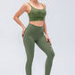 Wide Waistband Slim Fit Active Leggings