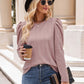 Mandy Round Neck Puff Sleeve Blouse