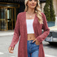 Open Front Long Sleeve Cardigan