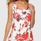 Flower Printed Round Neck Tank