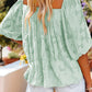 Square Neck Puff Sleeve Blouse