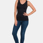 Zenana FRONT & BACK 2-WAY V-NECK / U-NECK SEAMLESS TANK