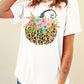 Pumpkin Graphic Round Neck Short Sleeve T-Shirt