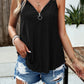 Devine Eyelet V-Neck Double Strap Cami