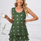 Heart Scoop Neck Tank and Shorts Lounge Set