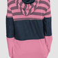 Striped Drawstring Long Sleeve Hoodie