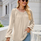 V-Neck Long Sleeve Blouse