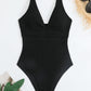 Plunge Wide Strap One-Piece Swimwear