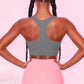 Scoop Neck Wide Strap Active Bra