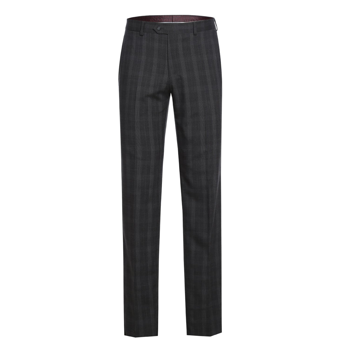 72-52-095EL Charcoal Checked Notch Suit