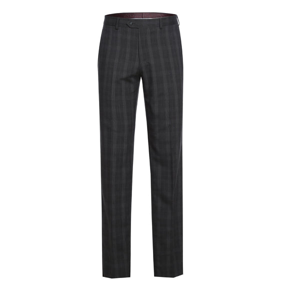 72-52-095EL Charcoal Checked Notch Suit