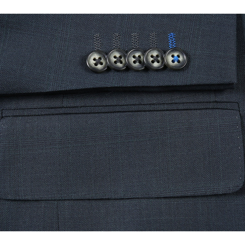 22-52-341EL Dark Green Check Suit