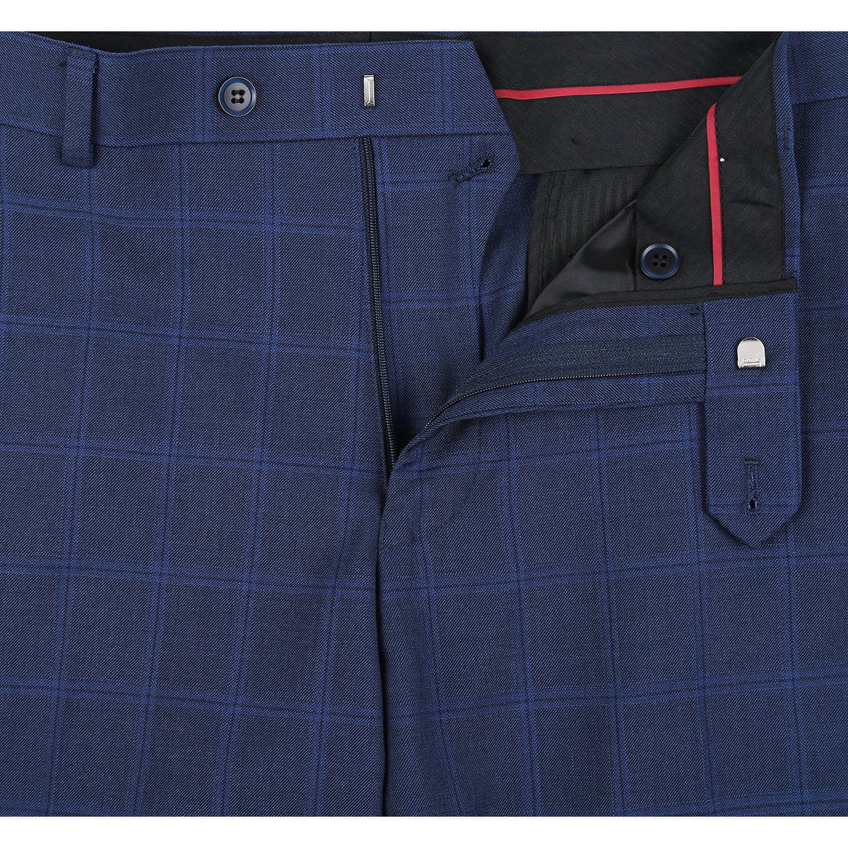 292-6 Men's Slim Fit 2-Piece Single Breasted Check Dress Suit