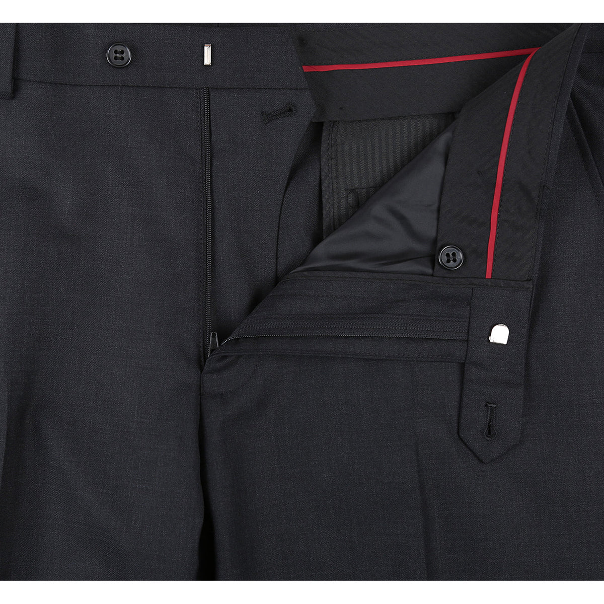 Men's 2-Piece Notch Lapel Wool Stretch Suit