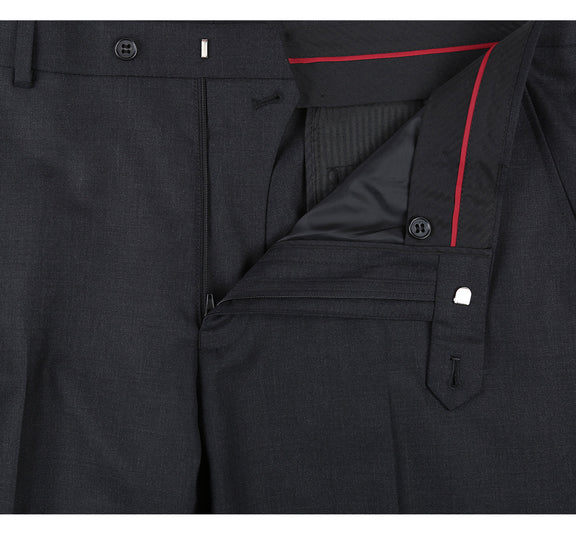 Men's 2-Piece Notch Lapel Wool Stretch Suit
