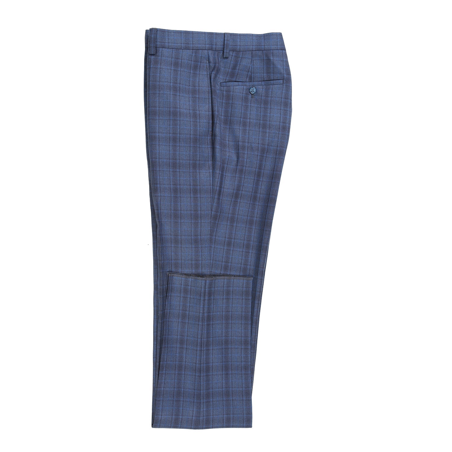92-53-095EL Cadet Blue Check Suit