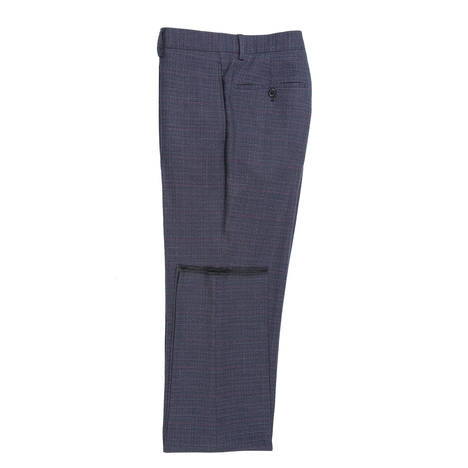 92-53-001EL Gray Navy Check Suit